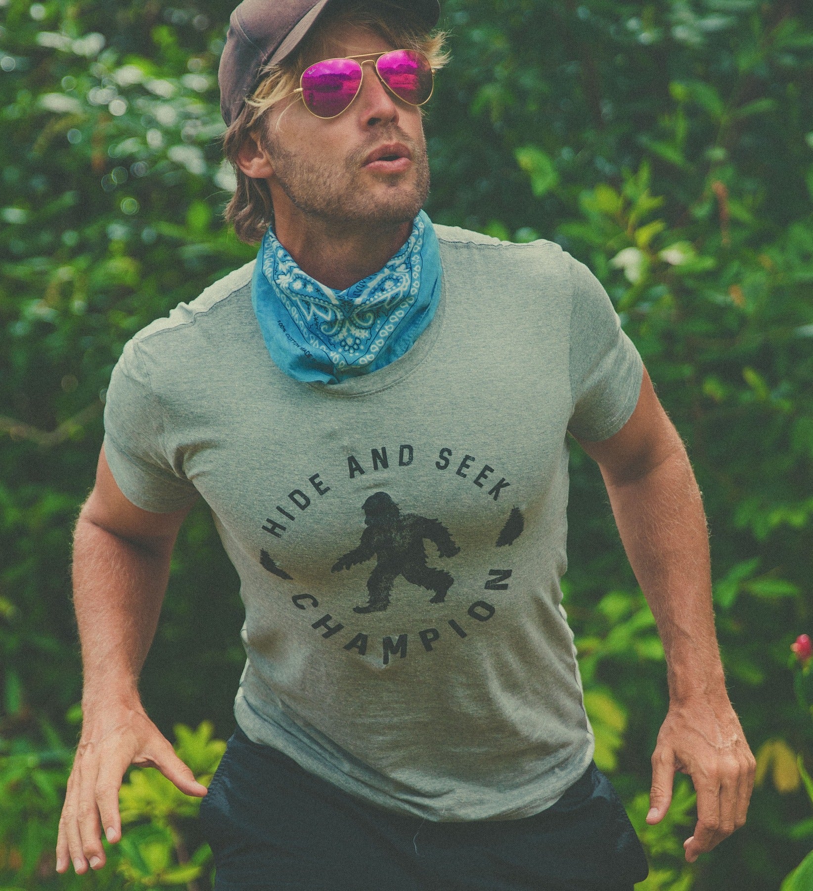 Alternative view of Buxtox Hide And Seek Champion Men's T Shirt