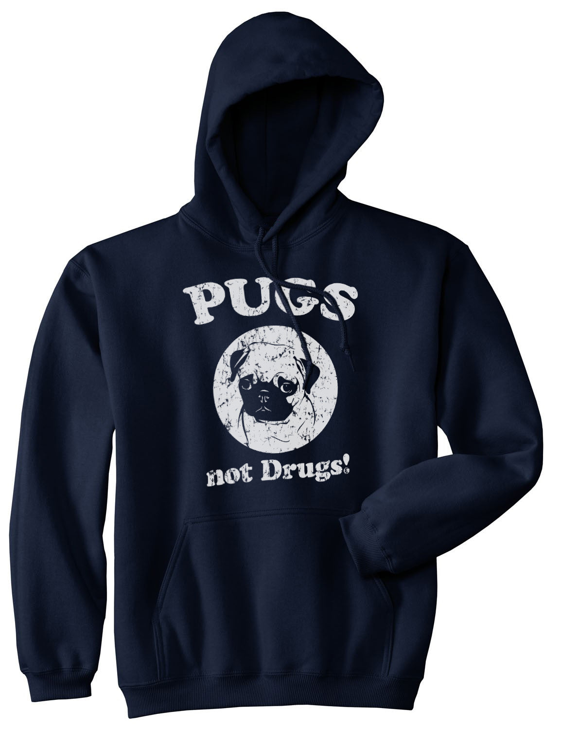 Alternative view of Buxtox Pugs Not Drugs Hoodie